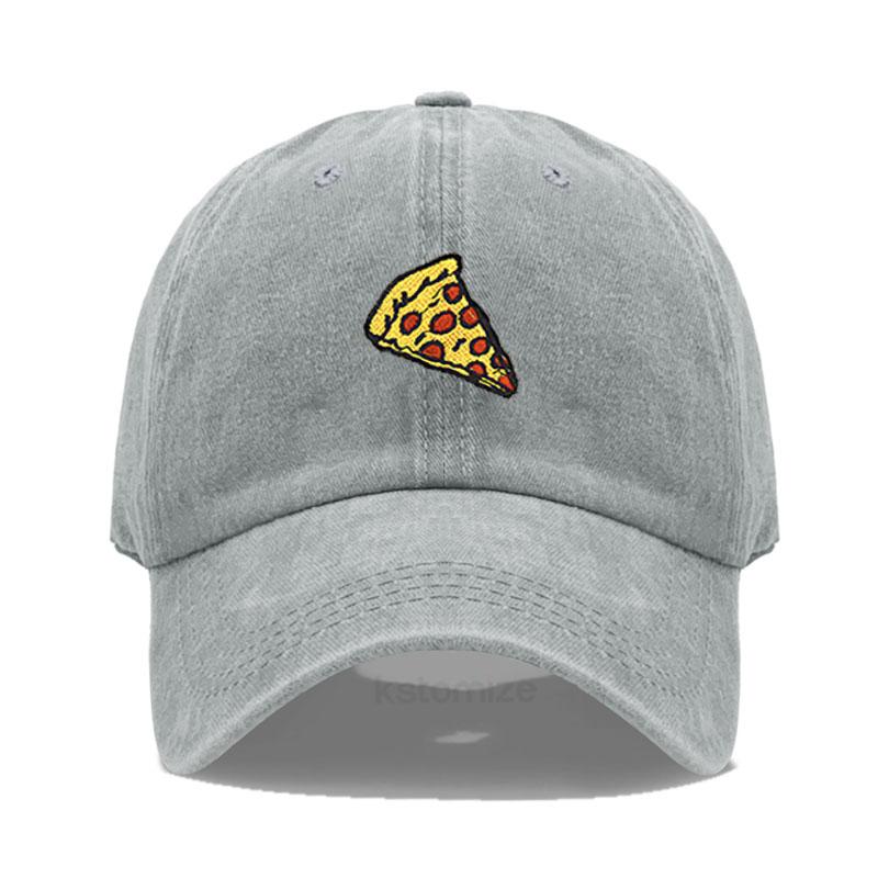 Pizza Embroidered Baseball Cap for Women Men Fashion Adjustable Soft Cotton Dad Hat Unisex Classic Golf Caps