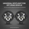 7 Inch Car LED Spotlight Angel Eyes Round DRL Headlight High Beam/Low Beam Auxiliary Work Light for Automobile SUV 4X4 Off Road Vehicle UTV
