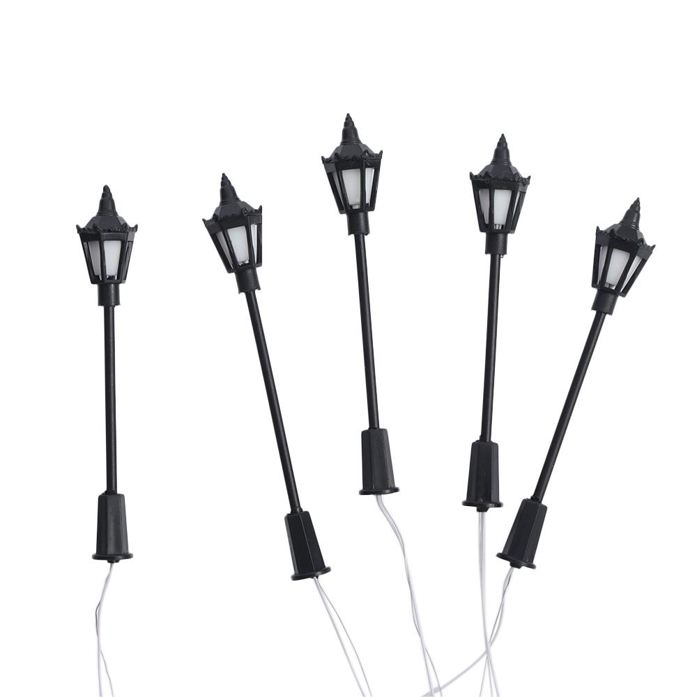 Year Led Lamppost Outdoor Decorative 1:100 Scale Lights Model Landscape Lights Garden Street Lamp