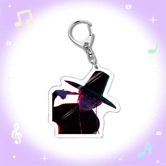 Korean Pop Cartoon Charm Acrylic Anime Character Boy Tiger Keychain Charm Cute Bag Backpack Charm Collectible Gift for Fans