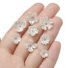 100pcs/lot Spacer Beads Pearl White Imitation Pearl Flower End Bead Caps For  DIY Jewelry Making Findings Accessories