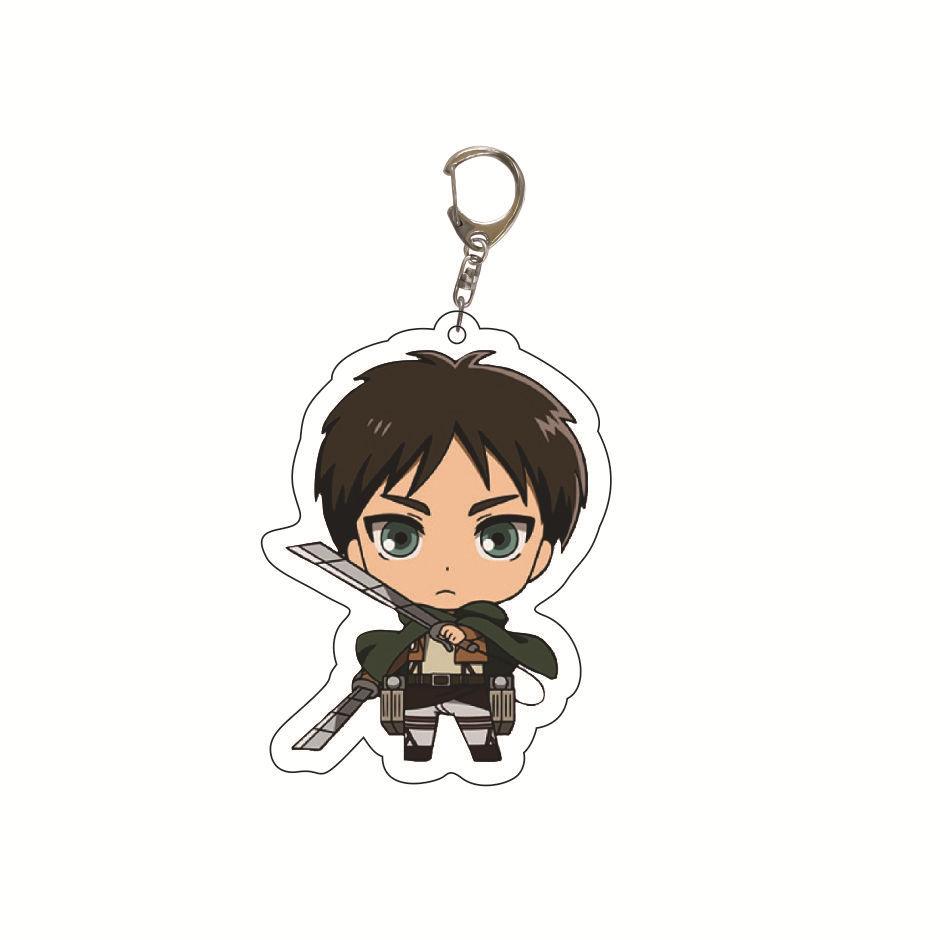 Attack on Titan Key Ring Acrylic Key Ring Custom Logo Print Creative Backpack Accessory Stock Available High Quality