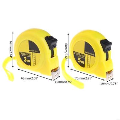   3/5M Measuring Tape Retractable Metric Steel Blade Tape Measure for Household