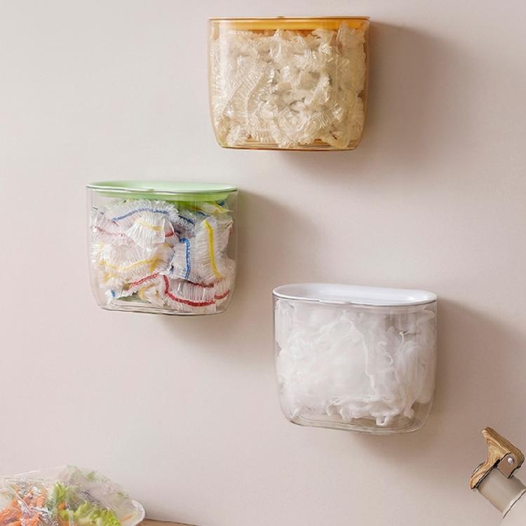 Clear Disposable Food Cover Storage Box Freshes Keeping Bag Organizer Wall-mounted Kitchen Plastic Wrap Container Gifts