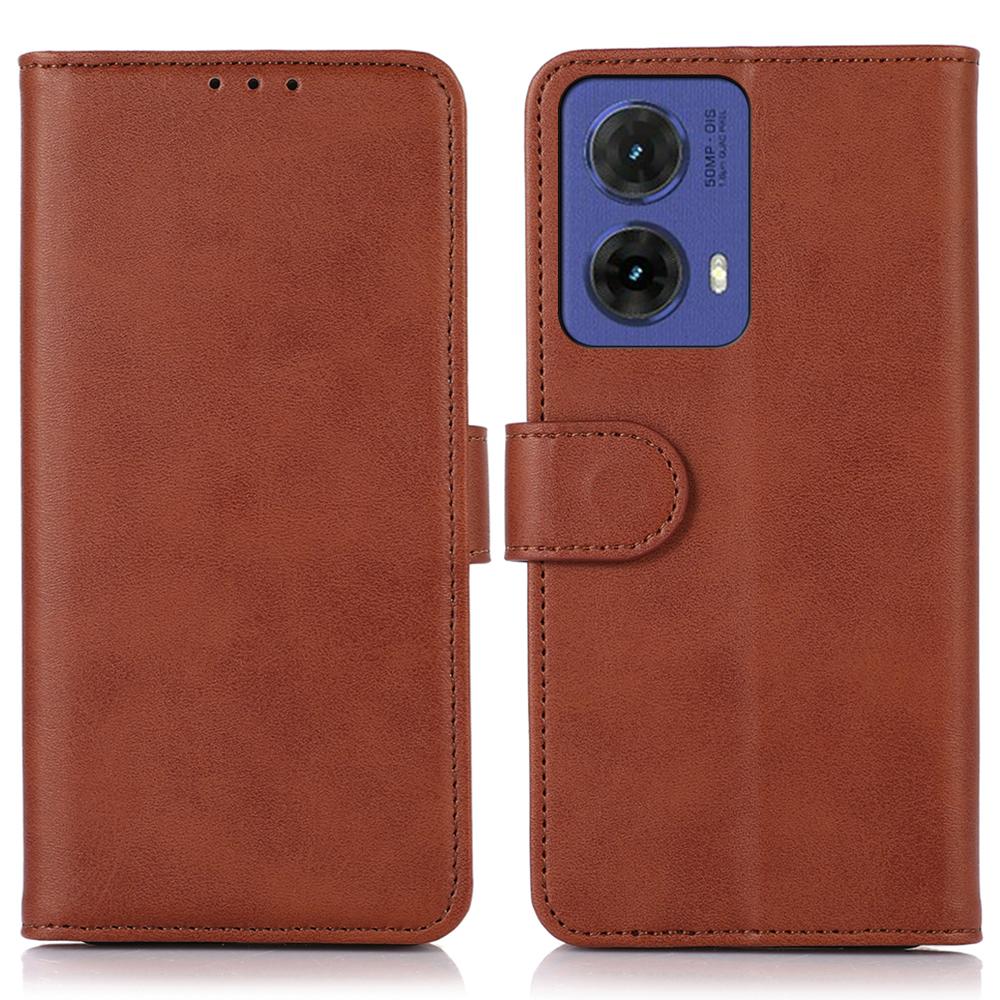 For Motorola Moto G85 5G/S50 Neo 5G Case Cowhide Texture Leather Stand Wallet Phone Shell