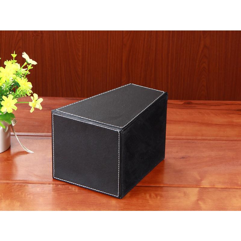 Creative Desktop Leather Storage Box Remote Control Storage Box Home Storage Supplies Organizer Suitable for Office