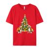 Mens Tshirt Beagle Dog Lover Matching Santa Beagle Tshirt Breathable Top Texture Fabric Leisure Tshirt