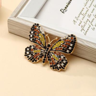 Spille Farfalla Colorate con Diamanti Raffinate alla Moda Spilla Corsage Animale Carino per Donne Ragazze Abbigliamento Gioielli Accessori Regali