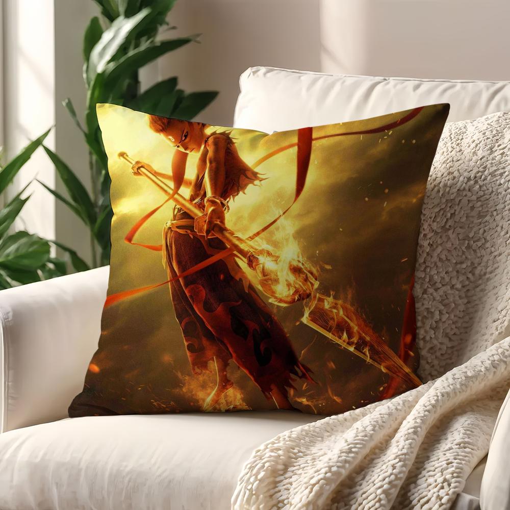 

Мультфильм N-Ne Z-Zha 2 Фэнтези Наволочка для подушки Дом Диван Гостиная Офис Магазин Чехол Печать Комфорт Украшения Скандинавская простота 66x66cm