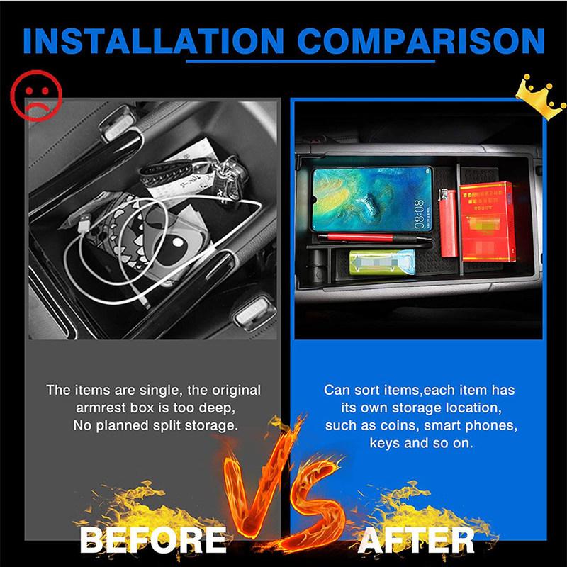 Pentru MG RX5 Plus MK1 Cutie de depozitare cotieră centrală Consolă centrală Organizator flocat Containere Tavă Accesorii auto