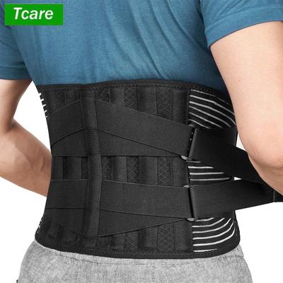 Tcare Sports Back Braces For Lower Back Pain Relief With 6 Stays,Breathable Back Support For Work, Anti-Skid Lumbar Support Belt