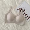 Milk leather comic breasts, seamless underwear, women's big breasts show small breasts, gather and close secondary breasts,anti-hanging jelly lift bra
