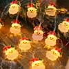Luminițe de Crăciun Moș Crăciun - Funcționează cu baterie (bateriile nu sunt incluse), 150 cm, 10 LED-uri