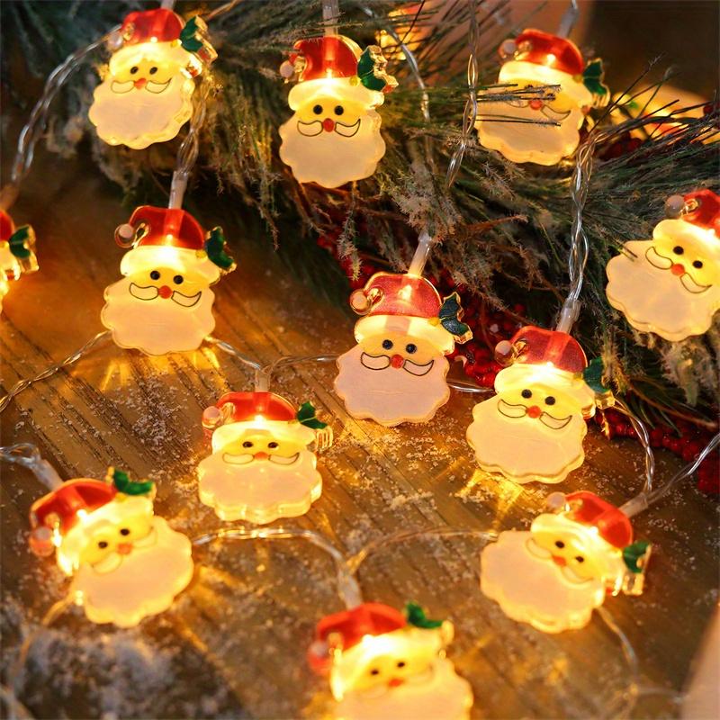 Luminițe de Crăciun Moș Crăciun - Funcționează cu baterie (bateriile nu sunt incluse), 150 cm, 10 LED-uri