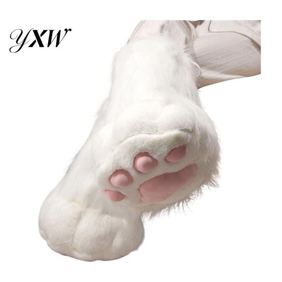 Plush Animal Paw Gloves 1Pc Glove Boot Furry Shoe Fuzzy Cute Cosplay Paws Cat Accessories for Costume Parties Theme