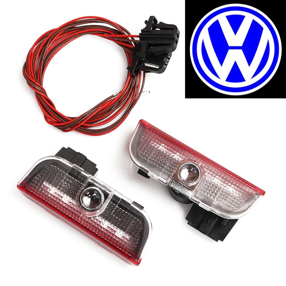 

2PCs LED Welcome Projector Light Door Lamp For VW Golf 5 6 7 7N Touran CC Passat Magotan B6 B7 B8 Tiguan GTI Car Styling.
