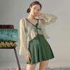 2024 Hot-Selling Women's Swimsuit, Conservative Slimming Design, Belly-Covering, Long Sleeve, Perfect for Hot Springs