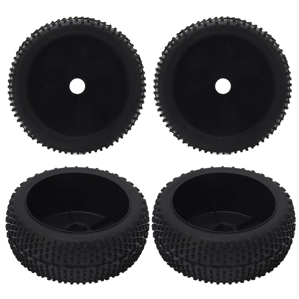4Pcs RC Car Tire 112 mm Diameter Rubber Tire Plastic Hub Universal RC Car Wheel Tire for 1 8 Models