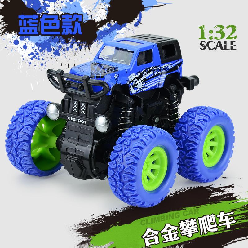 Rotating Stunt Climbing Car 1:32 Double Inertia Graffiti Alloy Car, Off-Road 4Wd Model Toy Car