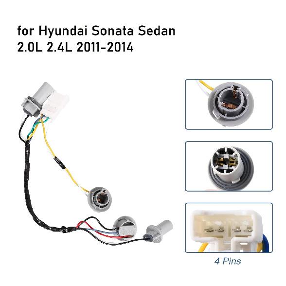 92450-3Q000 Tail Lamp Holder and Wiring Harness for Hyundai Sonata Sedan 2.0L 2.4L 2011-2014 Rear Tail Light Lamp Wiring Harness Socket Holder and