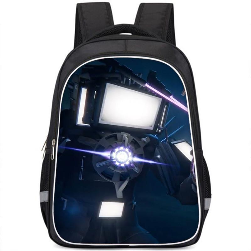 Vibrant Cartoon Character Backpack For Kids Stylish Oxford Cloth Large Capacity