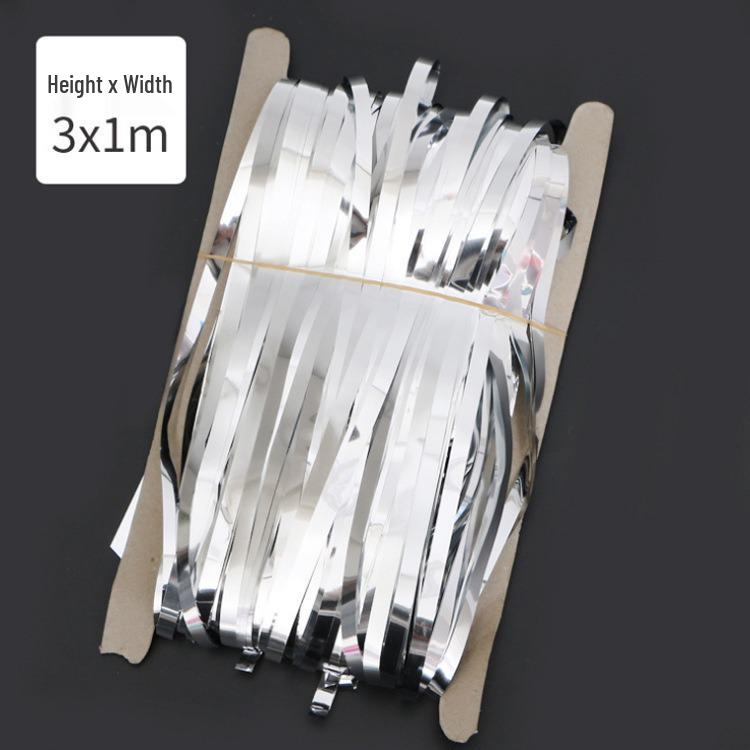 Mehrfarbiger Lamettavorhang für Kinderpartys, Hochzeiten und Neujahrsfeiern.