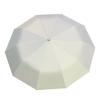 New 10-bone Vinyl Sunscreen Automatic Double Keel Ring Buckle Handle Three-fold Umbrella Fixed Umbrella