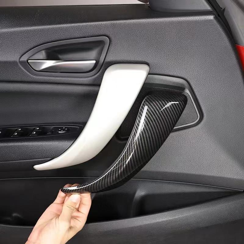 Applicable12-17Bmw1 2SeriesF20 F21 F22F23Interior Door Handle Carbon Fiber Pattern Interior Armrest
