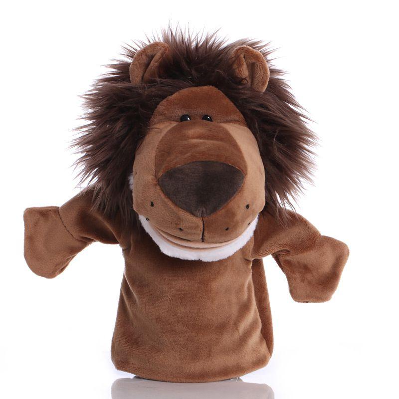 Wholesale Plush Toy Hand Puppet Cartoon Animal Doll With Movable Mouth Interactive Toy For Kindergarten And Parent-child Interaction 25cm Tall