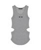 Nigaennikol Opening Sleeveless Top_Gray