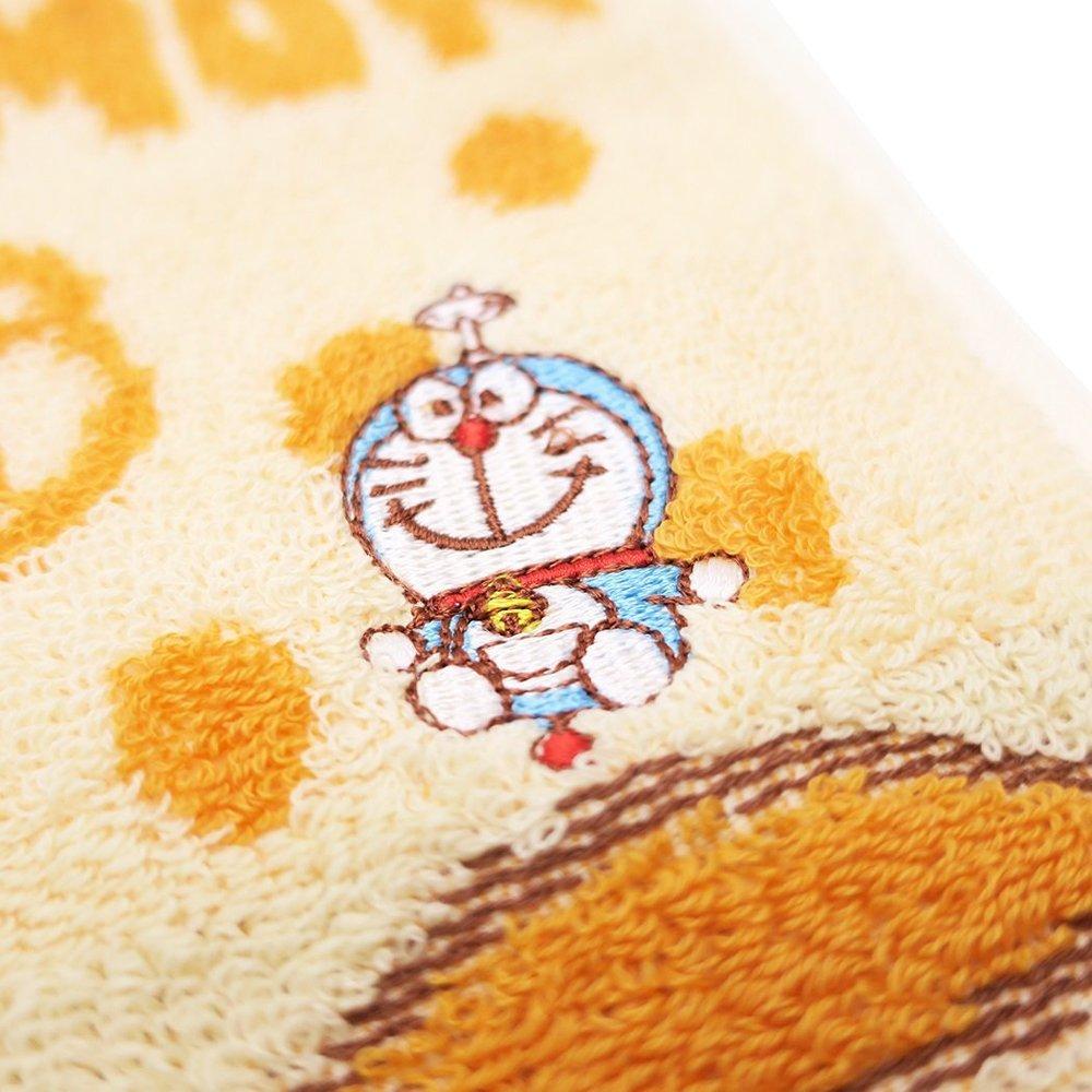 Marushin Hand Flying Dorayaki Untwisted 2805003700 "I'm Doraemon" Towel, 25x25cm, Design, 100% Cotton, Yarn, Mother's Day, Birthday, Gift,