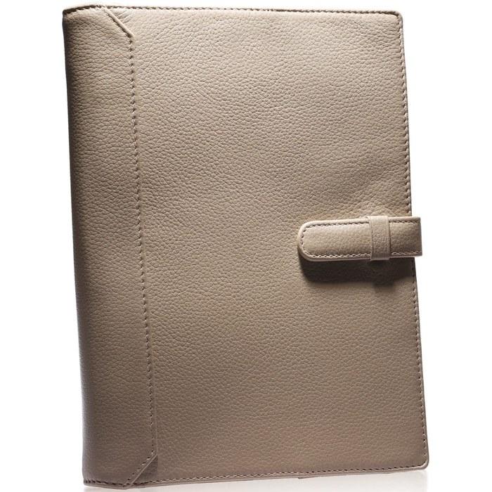 [Blue Sincere] System Notebook A5 Size, Genuine Leather 6-Ring Binder, Systemy2 STC2 (Greige)