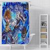 Shower Curtain Waterproof Polyester Fabric Paint Colorful Curtains Cute Digimon Playmats Greymons Home Bathroom Decor  With Hook