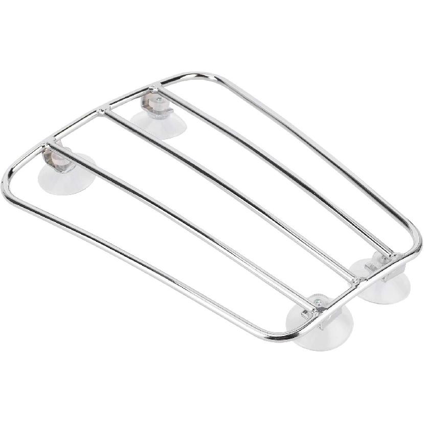 

Motorcycle Fuel Tank Rack, Luggage Holder Universal Retro Style Baggage Carrier Bracket Moto Front Luggage Rack mounting Accessories(B (Silver)) B (Silver)