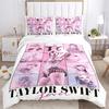 Set di biancheria da letto 3 pezzi Taylor Swift Album Lover Per tutte le taglie Nuovo Copriletto Stampato 3D Piumone Copripiumone Federa Decorazione Camera da Letto