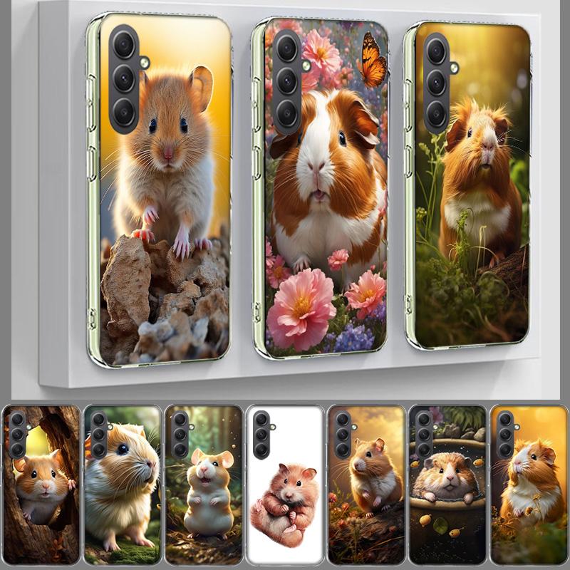 Hamster Portrait Phone Case for Samsung A17 A37 A57 A07 A16 A26 A36 A56 A06 A02S A12 A22 A32 A52S A04S A14 A24 A34 A54 A03 A13 A