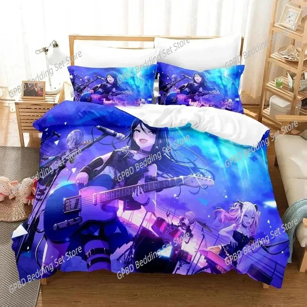 Comforter Anime Project Sekai Hoshino Ichika Comfortable Duvet Bedding Set Children Bedroom Decoration Home Textile
