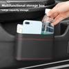 Multi-functional Car Trash Bin Universal Backrest Storage Box Hanging Vehicle Garbage Dust Case Pressing Trash Can Accessories