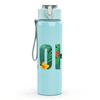 1PC Colorful ALOHA Letter Art 750ml Color Plastic Sports Water Bottle Leakproof Flip Straw Lid Suitable for Sports Office Home Use