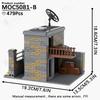 MOOXI Military Wars Simulation WW2 Battlefield Weapons Vehicle Model Set MOC Bricks DIY Building Blocks Toys Children Adult Gift