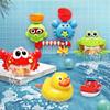 Child Bathroom Swimming Bathtub Toys Baby Bath Bubble Soap Machine Crabs Frog Music Water Toy Automatic Bubble Maker Tools