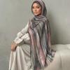 Women Big Size Plain Solid Cotton Rayon Crease Hijab Scarf Lady High Quality Wraps And Shawls Musulman Headband Islamic Turban