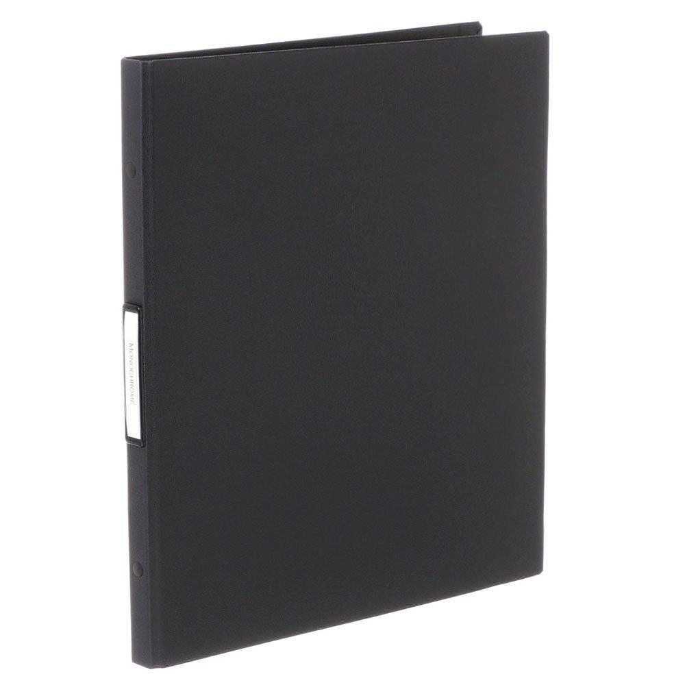 G-Classe Ladonna Monochrome Clear File Half-Type Refillable A4S Black PAM-139HBK