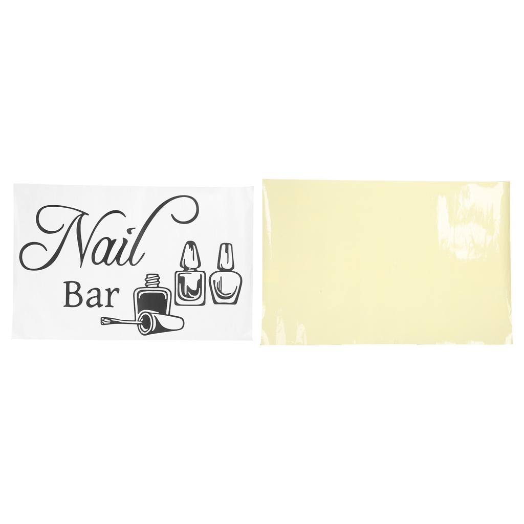 SelfAdhesive Nail Salon Wall Shop Window Sticker Nail Art Manicure Decoration Sticker