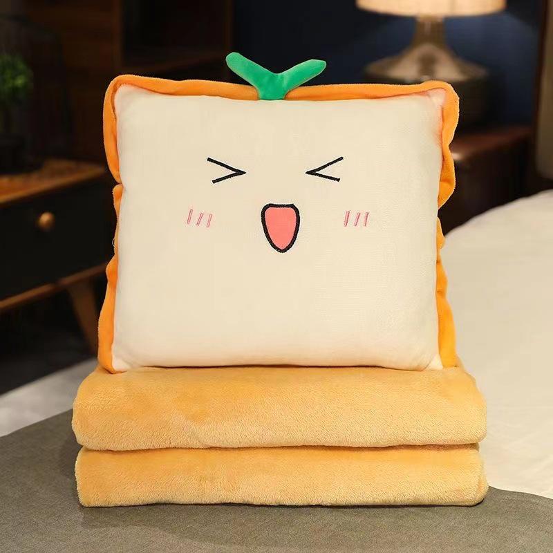 Car Cartoon Multifunction Pillow Blanket & Hand Warmer Combo.