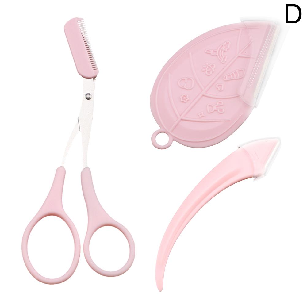 Eyebrow Razor Scissor Safe Anti-scratch Trimmer for Beginners Eyebrow Trimmer with Comb  Eyebrows Shaping Makeup Tools