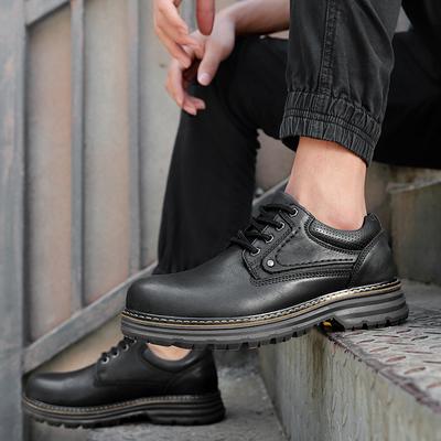 Scarpe da uomo con suola spessa Lusso qualità vera pelle stile Ufficio formale festa Classico Nero Marrone scarpe Calda Qualità