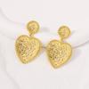 New Heart-shaped Alloy, Light Luxury, Versatile, Trendy and Fashionable Earrings for Women