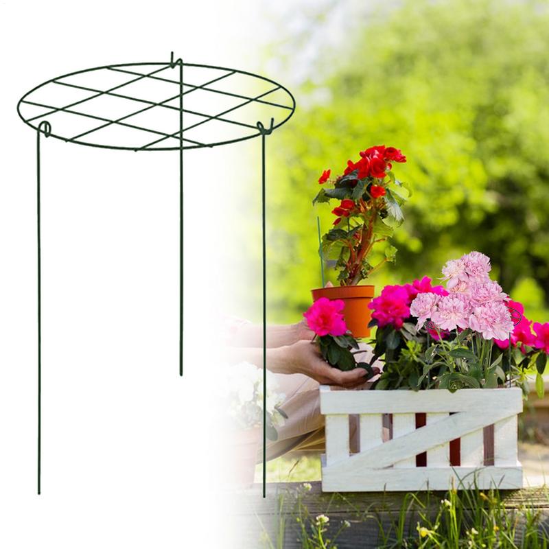 Plant Trellis Indoor Stable 3 Pieces Iron Plant Support Multifunctional Garden Supplies For Potted Planter Propagation Raised