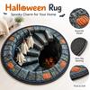 3D Effect Halloween Round Velvet Area for Indoor Decor